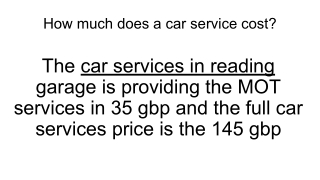 How much does a car service cost_