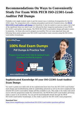 Viable Your Planning Via ISO-22301-Lead-Auditor Pdf Dumps