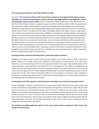 UV Curing System Market