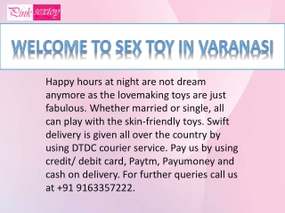 Welcome To Sex Toy In varanasi