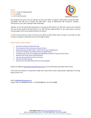 SAP-PP | SAP PP Product Costing Training | sap pp module training | SAP PP Train