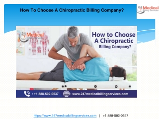 How To Choose A Chiropractic Billing Company