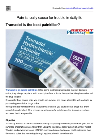 Pain is really cause for trouble in dailylife