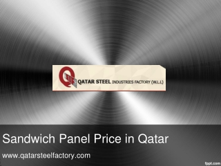 Sandwich Panel Price in Qatar  - www.qatarsteelfactory.com