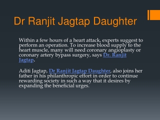 Aditi Jagtap Pune - Director Of Ram Mangal Hospital(Dr Ranjit Jagtap Daughter)