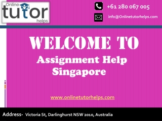 Assignment Help Singapore PPT