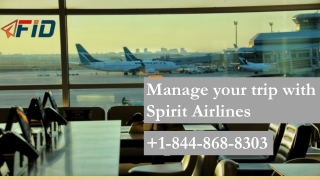 Manage your trip with Spirit Airlines