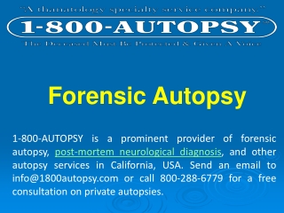 Forensic Autopsy Company