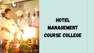 Hotel Management Certificate Courses | IHM College in Ghaziabad