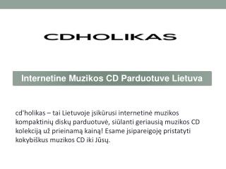 Internetine Muzikos CD Parduotuve Lietuva