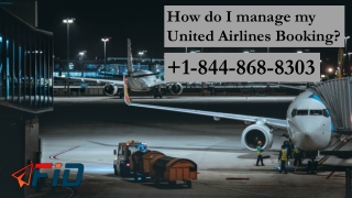 How do I manage my United Airlines Booking