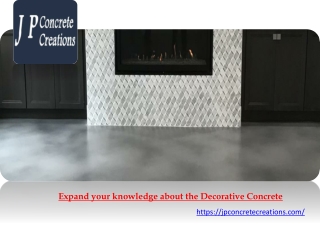 Expand your knowledge about the Decorative Concrete