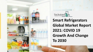 Smart Refrigerators Market Analysis And Forecast Report 2030