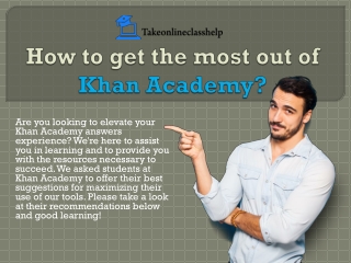 How to get the most out of Khan Academy