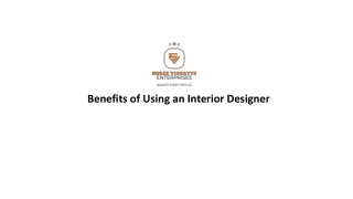Benefits of Using an Interior Designer