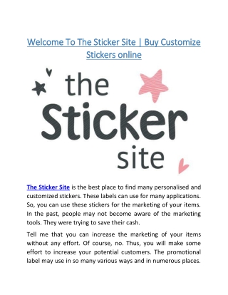 the sticker site