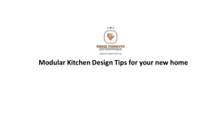 Modular Kitchen Design Tips for your new home