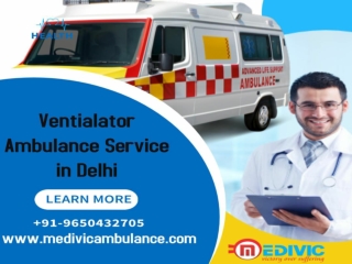 Budget Friendly Ambulance Service in Saket and Vasant Vihar, Delhi by Medivic