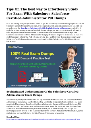 Salesforce-Certified-Administrator Pdf Dumps