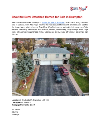 homes for sale Brampton