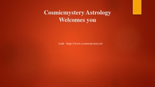 Cosmicmystery Astrology PPT