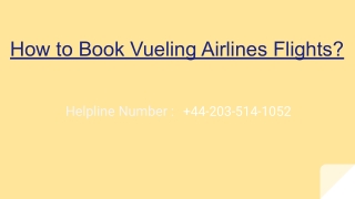 How to Book Vueling Airlines Flights?