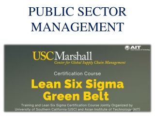 PUBLIC SECTOR MANAGEMENT