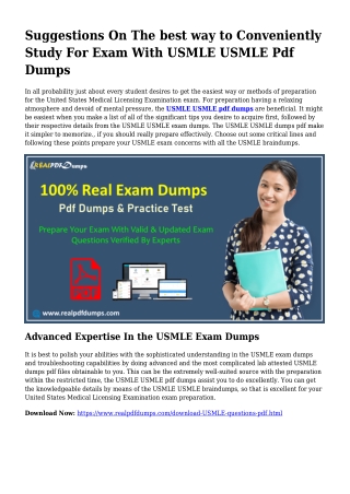 Sustainable USMLE Dumps Pdf For Astounding Outcome