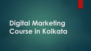 Digital Marketing Course in Kolkata