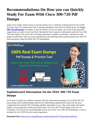 300-720 PDF Dumps To Solve Planning Troubles