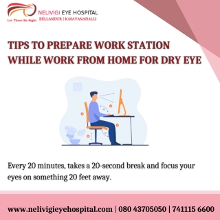 Tips for dryeyes while work from home - Eye Hospital in Bellandur - Nelivigi Eye