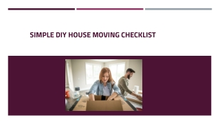 Simple DIY House Moving Checklist