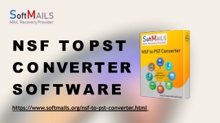 NSF to PST CONVERTER SOFTWARE