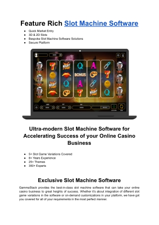 Slot Machine Software