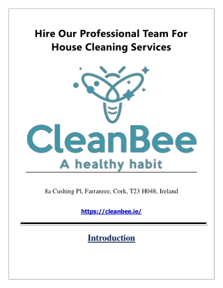 Hire Our Professional Team For House Cleaning Services