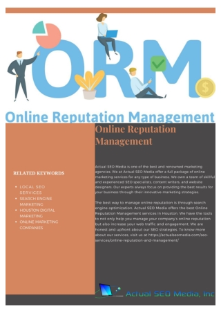 Online Reputation Management