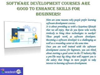 software development courses for beginners