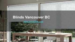 Blinds Vancouver BC