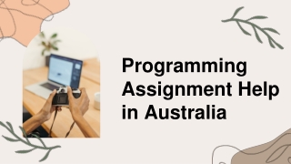 Top Quality Programming Assignment Help in Australia