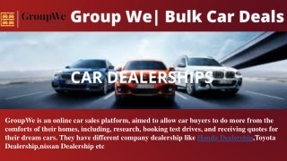 Car Dealerships| GroupWe