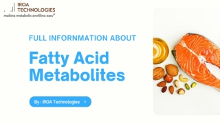 Full Info About Fatty Acid Metabolite | IROA Technologies