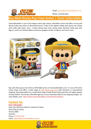 Buy Walt Disney Funko Pop Online