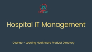 Top & Best Hospital IT Management Software