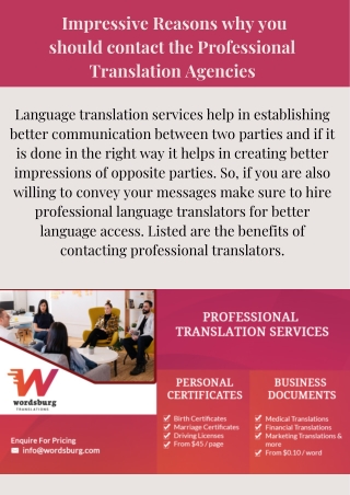 Professional Translation Services | Wordsburg Translations