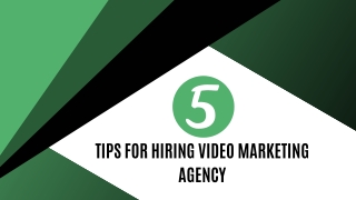5 Tips for Hiring Video Marketing Agency