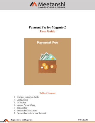 Magento 2 Payment Fee