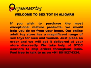 Buy amazing sex toys in Aligarh