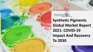 Synthetic Pigments Market Forecast to 2030 | Growth and Trends
