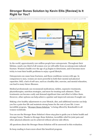 BoneCoach Reviews - Stronger Bones Solution by Kevin Ellis Reviews