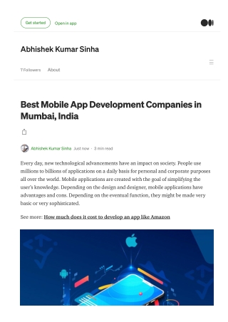 Best Mobile App Development Companies in India